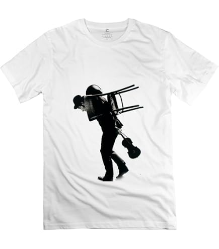 Amazon.com: QDJT Men's Tom Waits T-shirt - XL White : Clothing